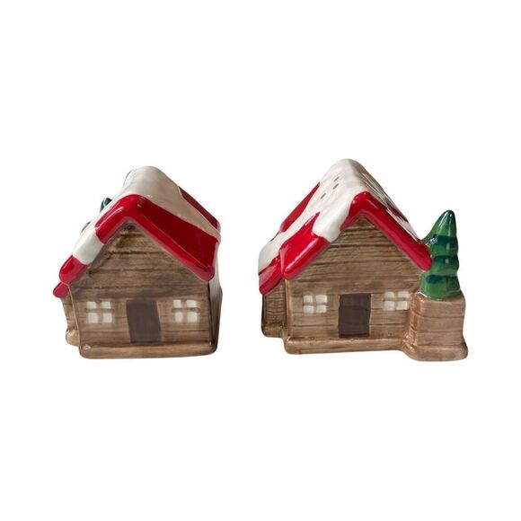 Dolly From My Heart to Your Home Cabin Ceramics Salt & Pepper Shakers New in Box - Picture 1 of 10